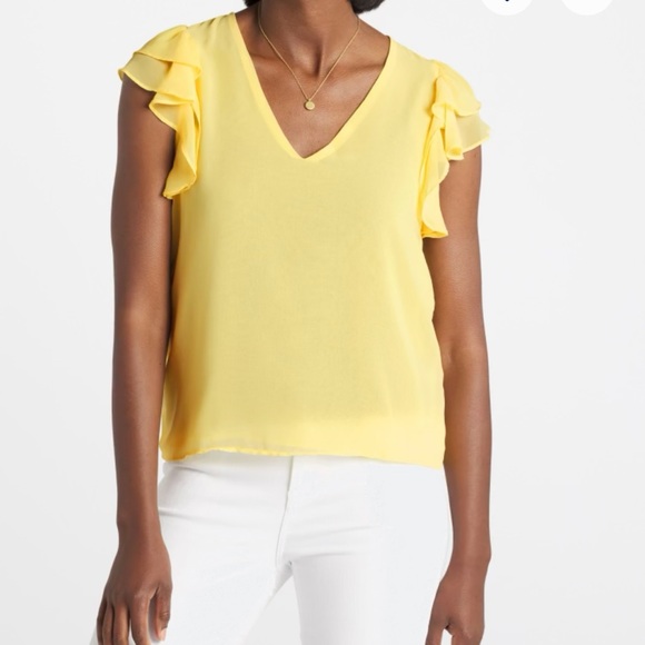 1. State Dakota Flutter Sleeve Blouse - Picture 3 of 6